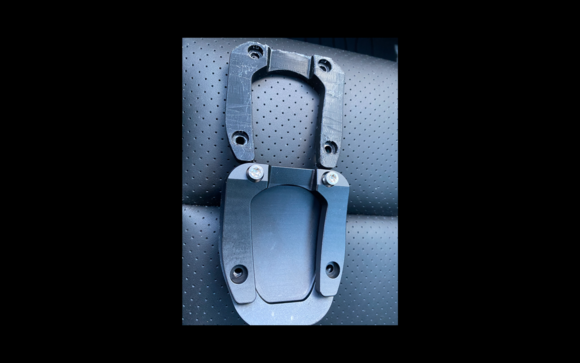 Replacement pedal vs temp back plate - Numeric pedal set (Brake) Closeup.