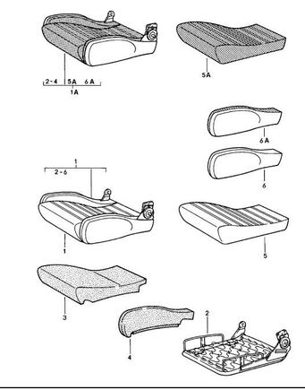 It looks like the section can be removed from the frame, then it would be just a matter of tightening some horse clips from the leather thru the foam? 