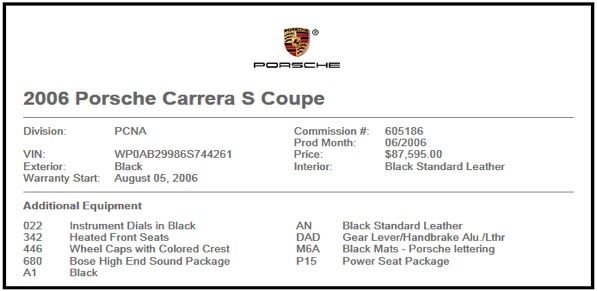 2006 Porsche 911 - 2006 Porsche Carrera S - Exceptional Condition - Used - VIN WPOAB29986S744261 - 6 cyl - 2WD - Manual - Coupe - Black - Signal Mountain, TN 37377, United States