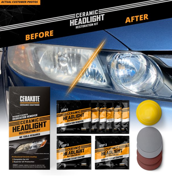 CERAKOTE Ceramic Headlight restoration session - Rennlist - Porsche  Discussion Forums