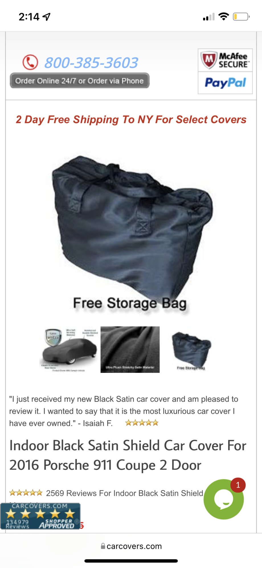 Miscellaneous - Porsche 991 satin black car cover - Used - 2012 to 2019 Porsche 911 - New York, NY 10005, United States