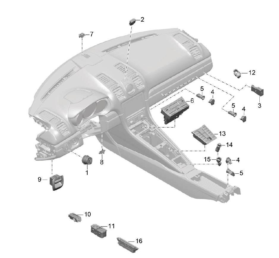 Where is located passenger compartment temperature sensor? Rennlist