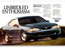 1994 Mustang Brochure Ad