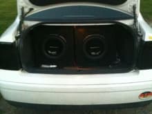 two 12&quot; pioneer subs with the works