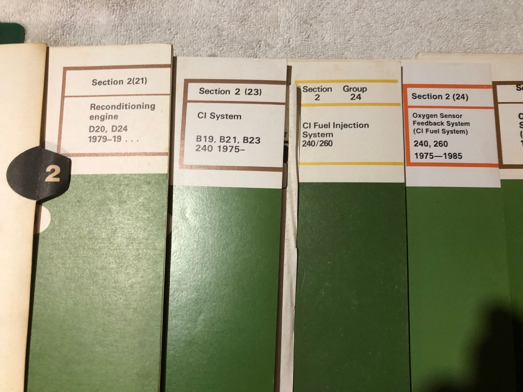 Miscellaneous - ~30 Volvo Gas+Diesel Factory Manuals, 2 Clinton's, 1 Haynes, 2 sets of Museum docs - Used - 1980 Volvo 240 - Stony Brook, NY 11790, United States