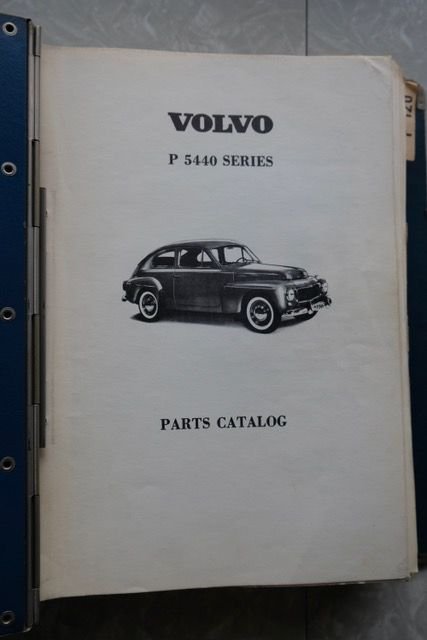 Accessories - Factory Original 1960 Volvo Parts Manual (PV B44 and early 120 series) - Used - 0  All Models - Harrisburg, PA 17111, United States