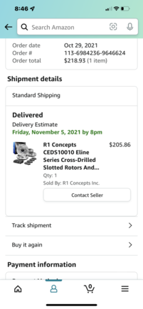 Shipping confirmation from Amazon 