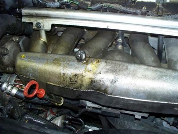 intake covered with oil because no crankcase ventilation