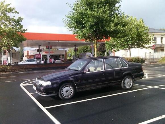 My Volvo 960 in Sainsburys at Hereford, in England.
