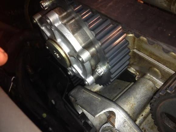 new exhaust cam sprocket