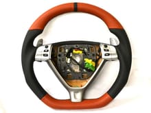 Porsche 997.1 steering wheel with aluminum paddle conversion