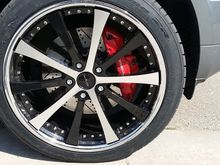 Close up on the rim