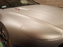 cutting around the headlamp