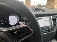 This is the dash of a 2018 Mecan with Apple CarPlay. Notice the PCM map is Apple maps with nav running and the gauge cluster map is still the PCM without any nav running. 
