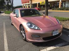 Chris Ellefson spotted this pink Porsche Panamera in Virginia.