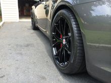 Gloss black HRE P101 20's w Pirelli 305's