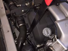 Belt tensioner tool position