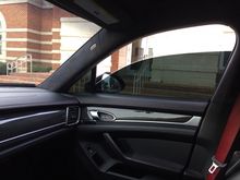 three way comparison. no tint, 5% side window, 55% windshield