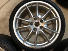 20" Carrera "S" Style Wheel Set (brilliant silver), 20x8 ET57, 20x9.5 ET45