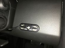 Escort controller mounted to right of steering wheel area