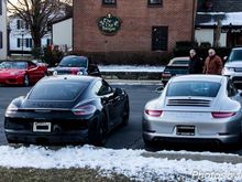 Porsches.