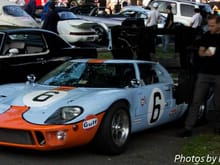Ford GT in Gulf Racing livery.