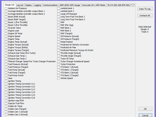 Current parameter datalog list 8/7/15
