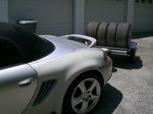 Boxster S 04 Rear Fender Mod Started and trailer