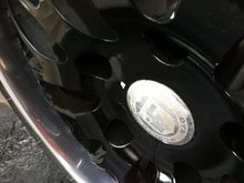 chipping paint on center of front left wheel.