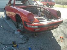 got her front bumper back on the other day