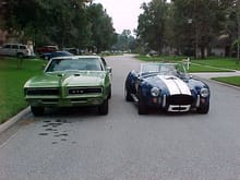 The Dynamic Duo (my 69 GTO and 66 Shelby Cobra)