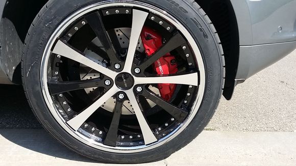 Close up on the rim