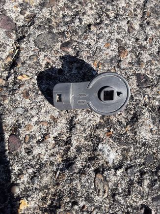 Small plastic item found in battery area
