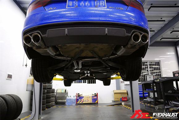 Fi Exhaust nice view with Audi A7