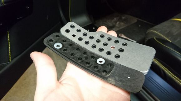 The back (showing the previously highlighted difference in how they seat).  From replies to this thread, I picked up some garage door weatherstripping and will cut it to fill in the void in the pedal seat.