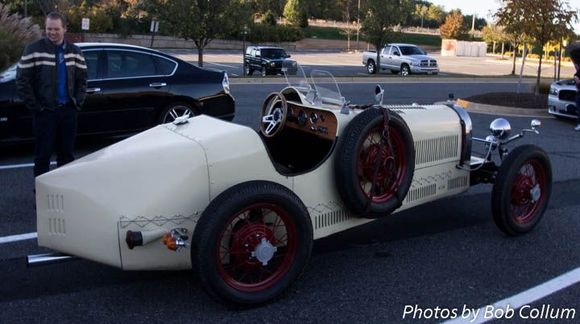 Bugatti replica, based on a VW frame and drivetrain.