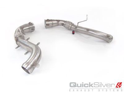 Stainless Raw Finish Catalyst Replacement Pipes. A more cost effective solution offering a crisper sound with improved flow over the OEM Cats.