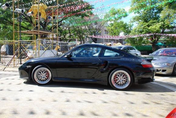 Customers 996TT with K24/18G Turbos, Work VSXX Wheels, JIC Cross Suspension.