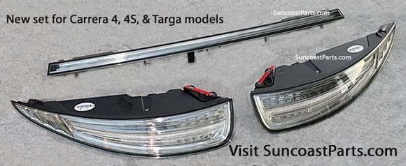 Clear 991 LED Tail Light Kits - Now available for all 2013-2015 Carrera models.  Including Carrera 4, Carrera 4S, Targa, Turbo, & GT3 models.  

Visit www.SuncoastParts.com