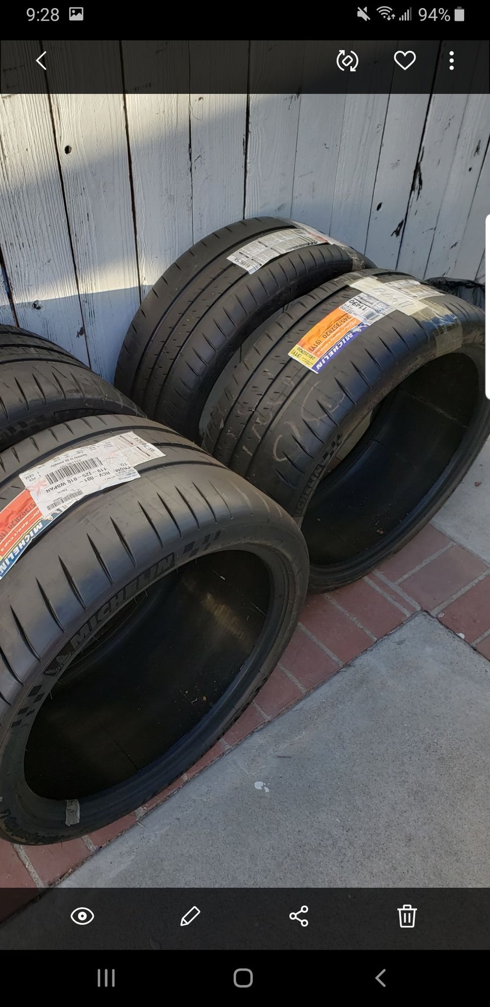 For sale Michelin cup 2 tires 245/35/20 305/30/20 - 6SpeedOnline ...