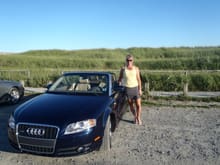 Audi with the Audi at Lawrencetown Beach