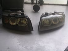 Clean Audi A4 B6 Headlamps