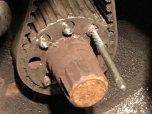 5 worn/broken bolts caused by loose pulley