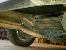 Spare tire well cut out and rear differential carrier bushings replaced