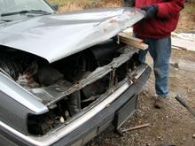 how it looked when i got it...front end collision