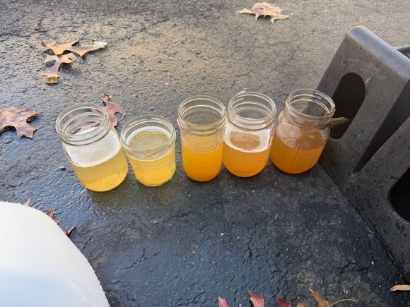 in the end--the left bottle wins.  however now--upon driving with new coolant, again TOTALLY BROWN metallic coolant. 