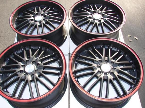 18' INCH RACING RIMS , 4 LUG,