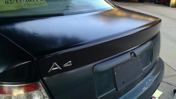 Did a bad job on the left side above the emblem. ): gonna fix that for sure, (Haven't put the rest of the emblems on yet.