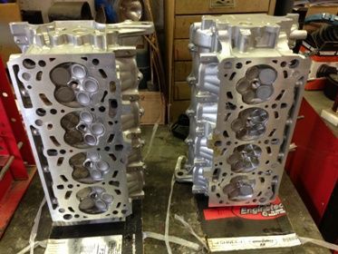 heads back from machine shop replaced 13 bent valves