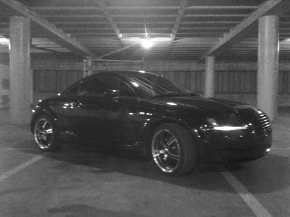 Night Pic in a parking garage.